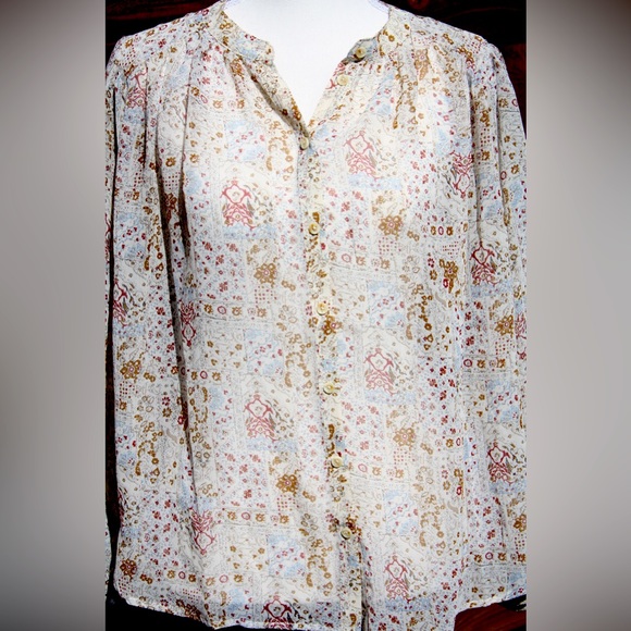 Ivory Multi Blouse - Picture 3 of 8